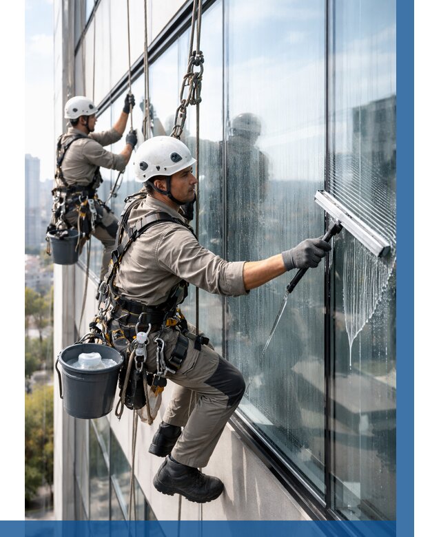 Мойка окон альпинистами в Соли-Илецке от 4688 р. | ВЫСОТНИК-Сои