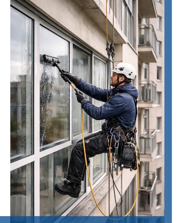 Мойка балконного остекления в Соли-Илецке от 3646 р. | ВЫСОТНИК-Сои