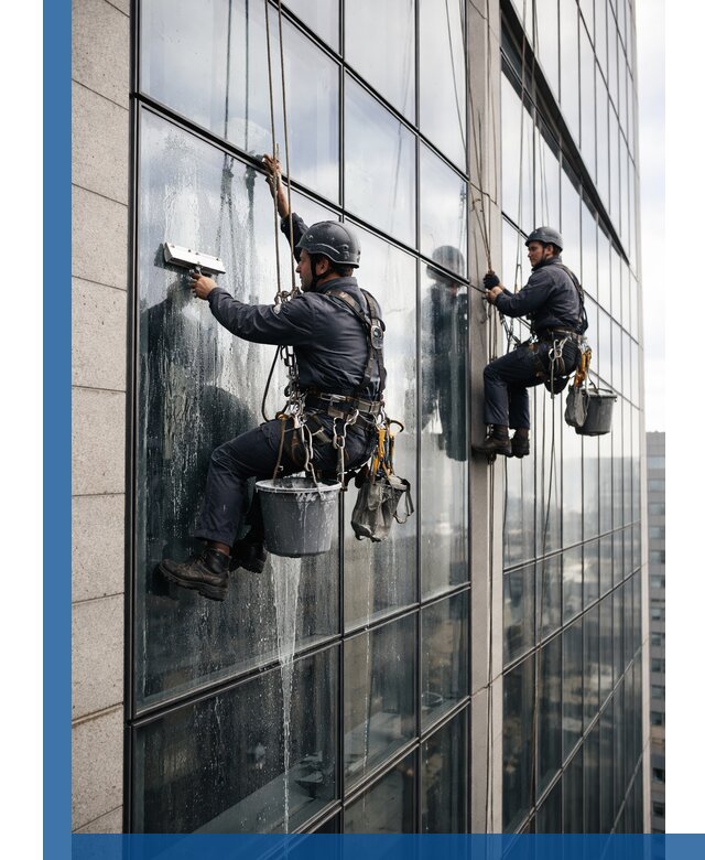 Профессиональная мойка стеклянных фасадов зданий в Соли-Илецке