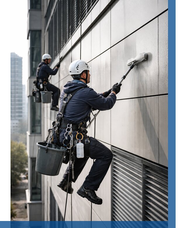 Мойка вентилируемого фасада в Соли-Илецке от 260 р. | ВЫСОТНИК-Сои