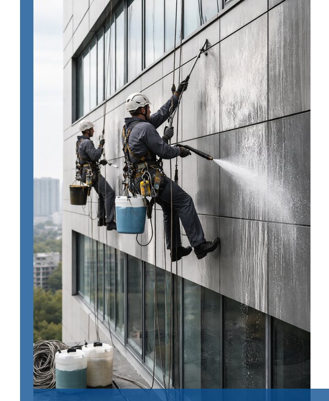 Профессиональная мойка вентилируемых фасадов в Соли-Илецке