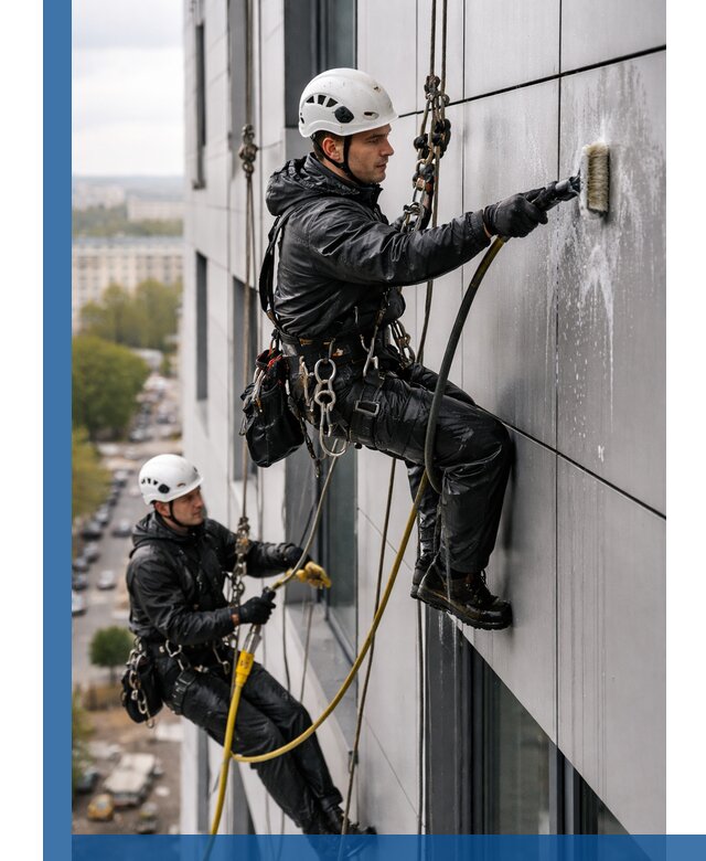 Профессиональная мойка фасада из композита в Соли-Илецке