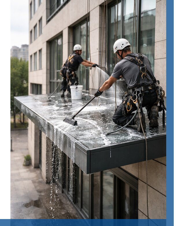 Мойка козырьков и навесов в Соли-Илецке от 3646 р. | ВЫСОТНИК-Сои