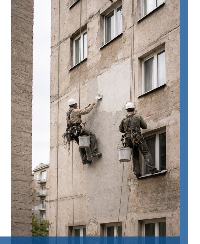 Косметический ремонт фасада в Соли-Илецке от 1146 р. | ВЫСОТНИК-Сои