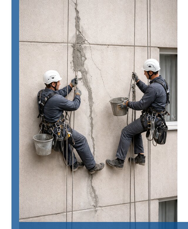 Заделка трещин на фасаде в Соли-Илецке с гарантийным ремонтом