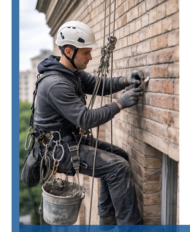 Качественный ремонт кирпичной кладки фасада в Соли-Илецке с гарантией