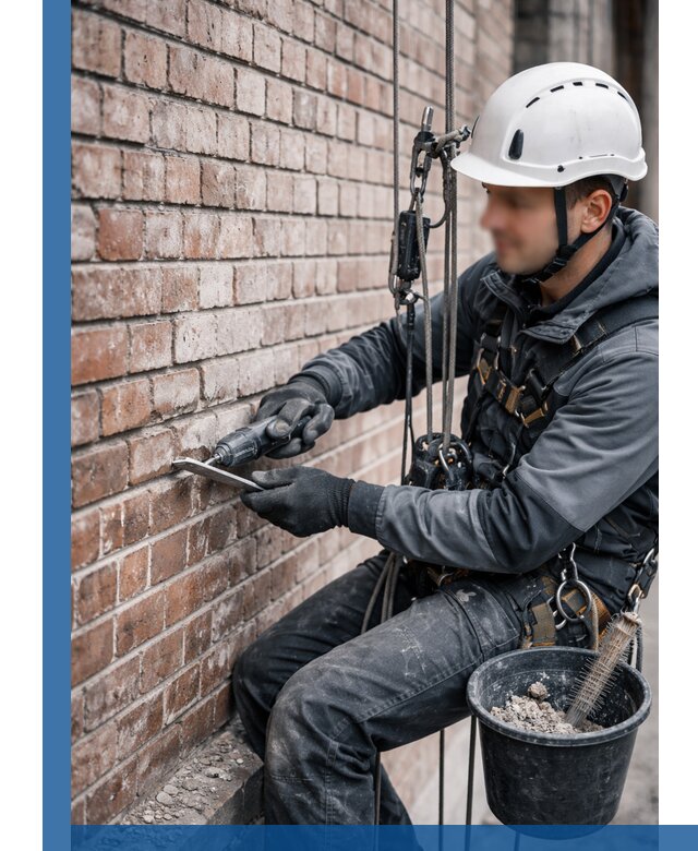 Расшивка кирпичных швов фасадов и стен, ремонт в Соли-Илецке