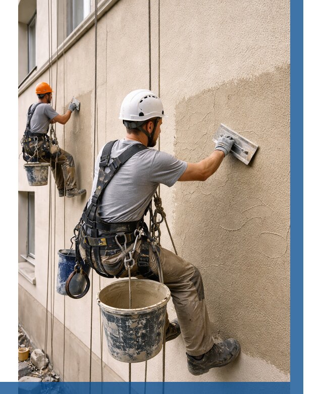 Декоративная штукатурка фасада в Соли-Илецке от 1250 р. | ВЫСОТНИК-Сои