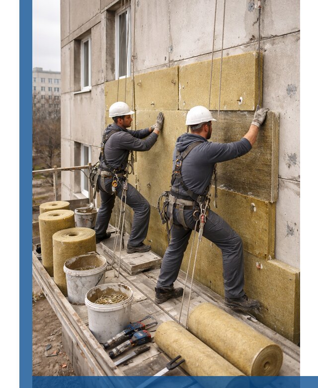 Утепление фасада минватой в Соли-Илецке под ключ с гарантией