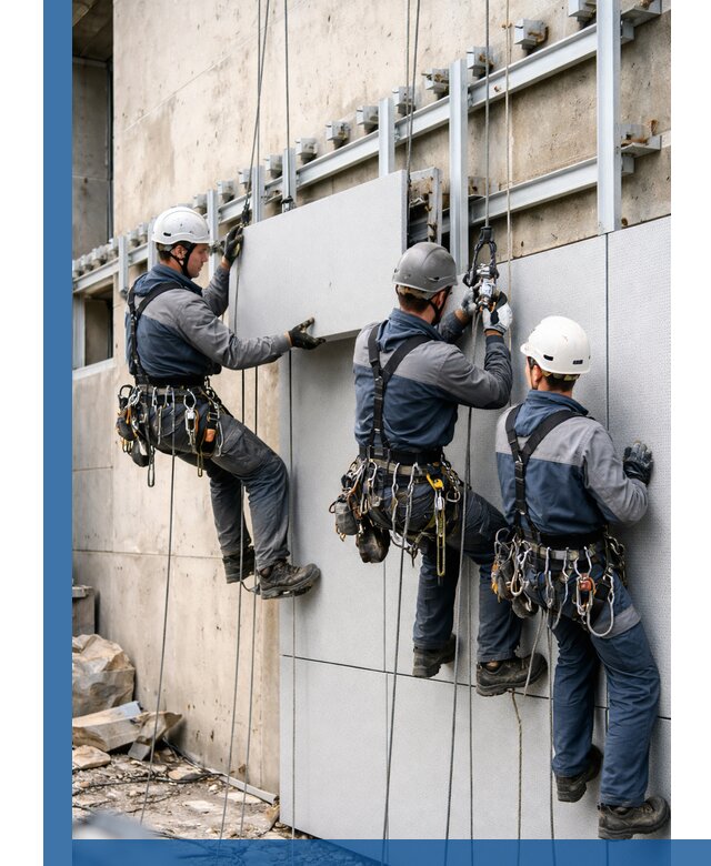 Монтаж вентилируемого фасада в Соли-Илецке под ключ с гарантией качества