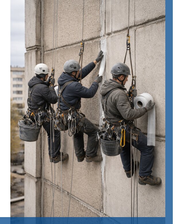 Ремонт межпанельных швов в Соли-Илецке от 781 р. | ВЫСОТНИК-Сои