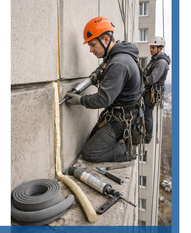 Теплый шов межпанельные швы в Соли-Илецке от 729 р. | ВЫСОТНИК-Сои