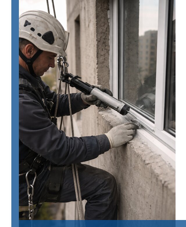 Герметизация оконных швов снаружи в Соли-Илецке профессионально