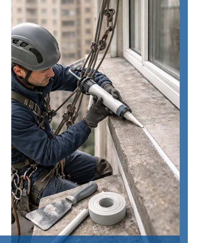 Герметизация балконного козырька в Соли-Илецке от 4688 р. | ВЫСОТНИК-Сои