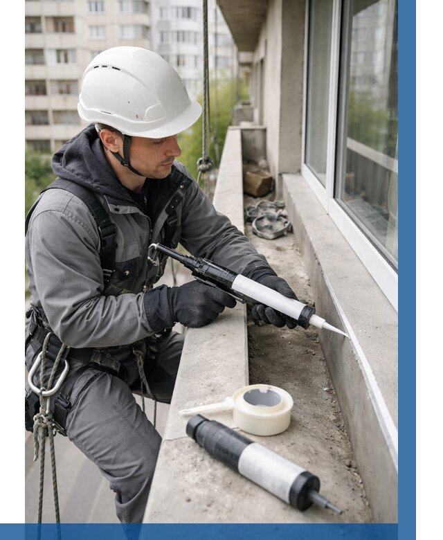 Герметизация швов лоджии в Соли-Илецке от 4688 р. | ВЫСОТНИК-Сои