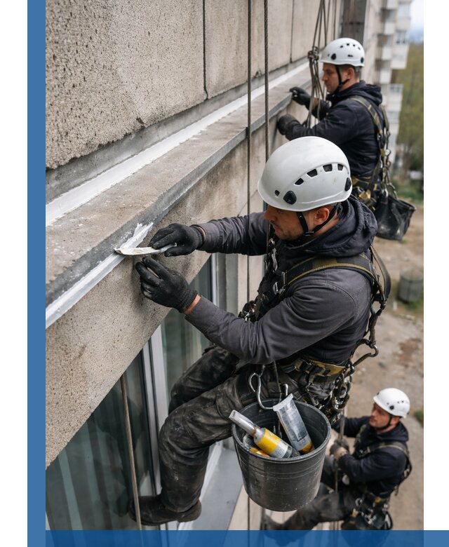 Герметизация примыкания балкона в Соли-Илецке под ключ с гарантией