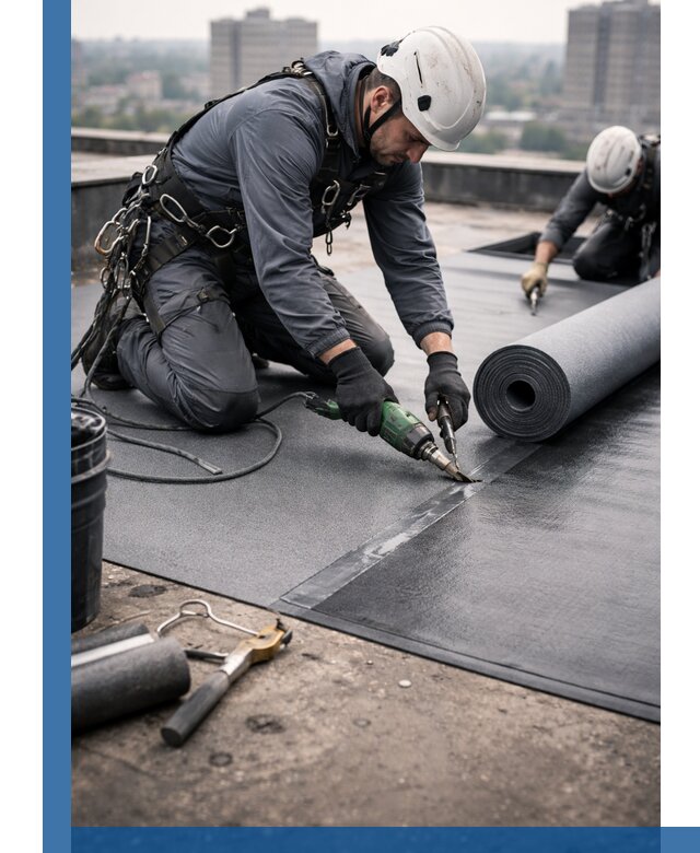 Ремонт мягкой кровли в Соли-Илецке с выездом промальпинистов