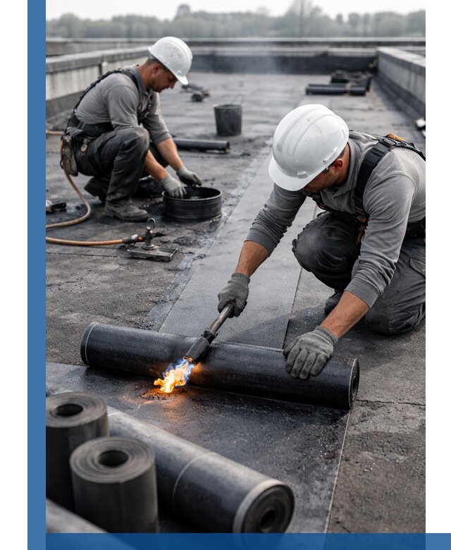 Ремонт рулонной кровли в Соли-Илецке герметизация и восстановление