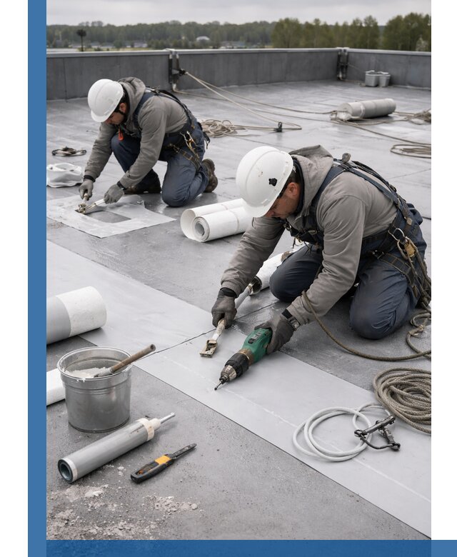 Ремонт мембранной кровли в Соли-Илецке качественно и с гарантией