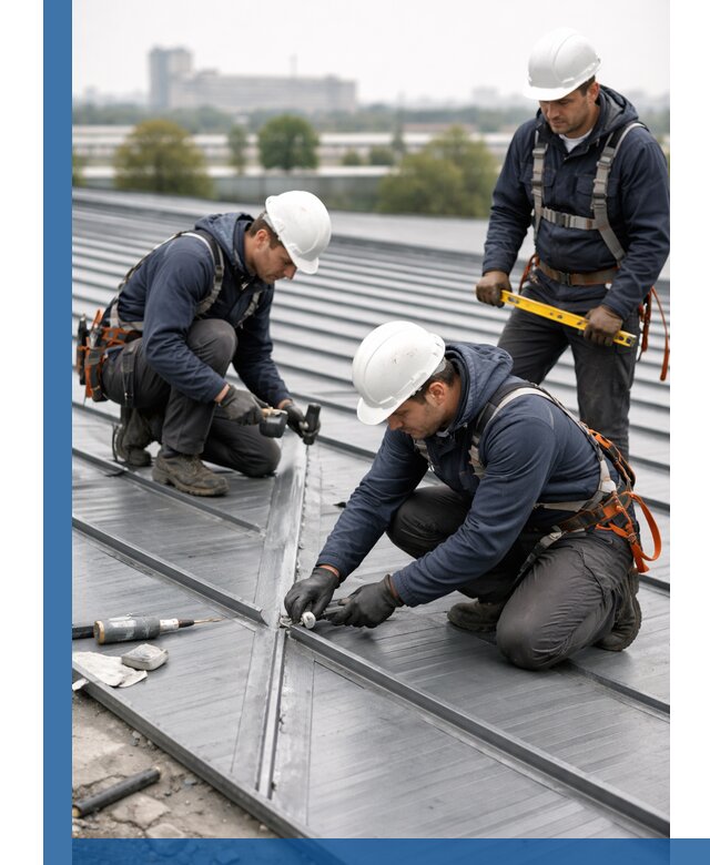 Ремонт фальцевой кровли в Соли-Илецке срочно и качественно