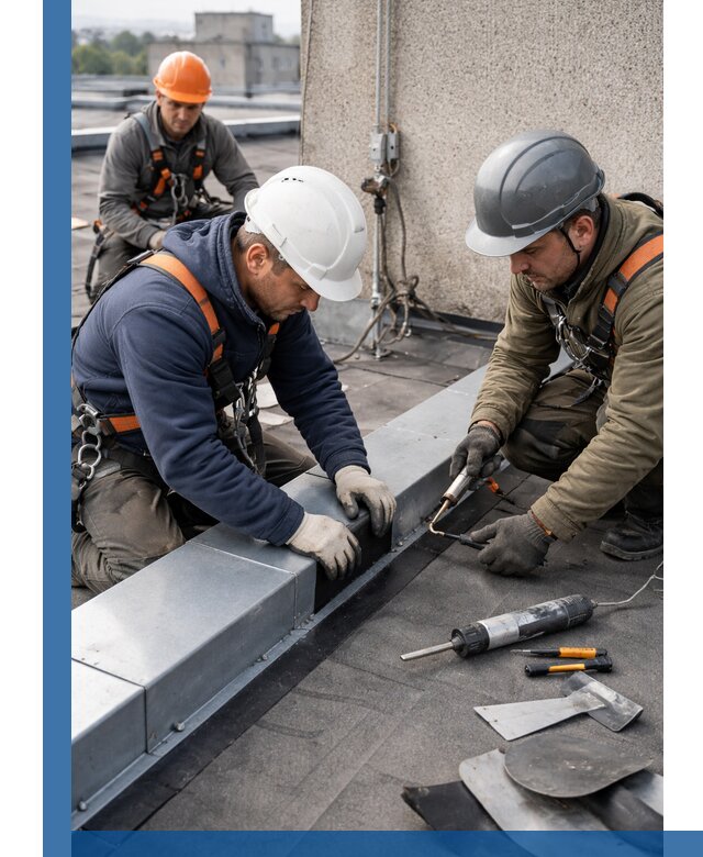 Ремонт кровельных примыканий в Соли-Илецке профессионально