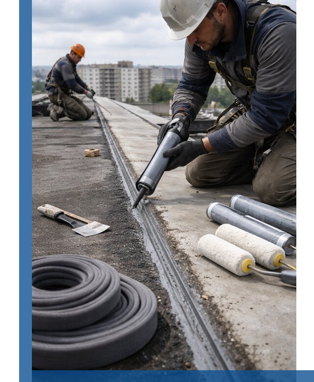 Герметизация швов кровли в Соли-Илецке с гарантией герметичности