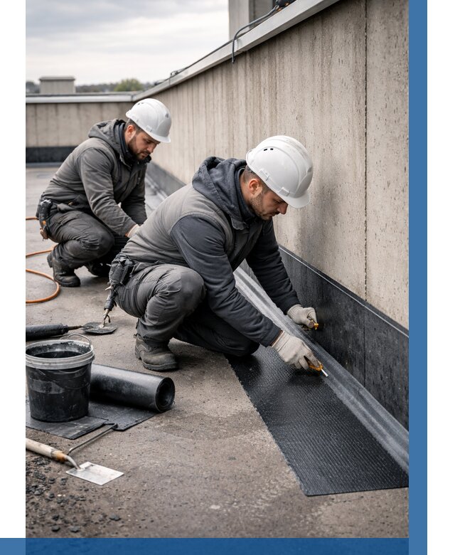 Гидроизоляция примыканий на кровле в Соли-Илецке от 938 р. | ВЫСОТНИК-Сои