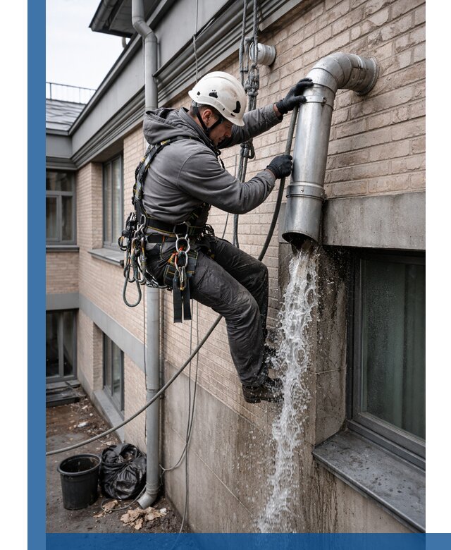 Профессиональная прочистка водосточных труб в Соли-Илецке с гарантией