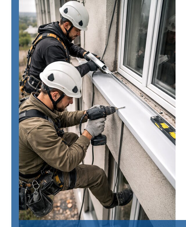 Профессиональный монтаж оконных отливов и отведения воды в Соли-Илецке