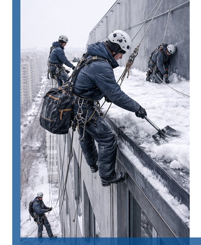 Абонентское обслуживание кровли зимой в Соли-Илецке регулярный уход