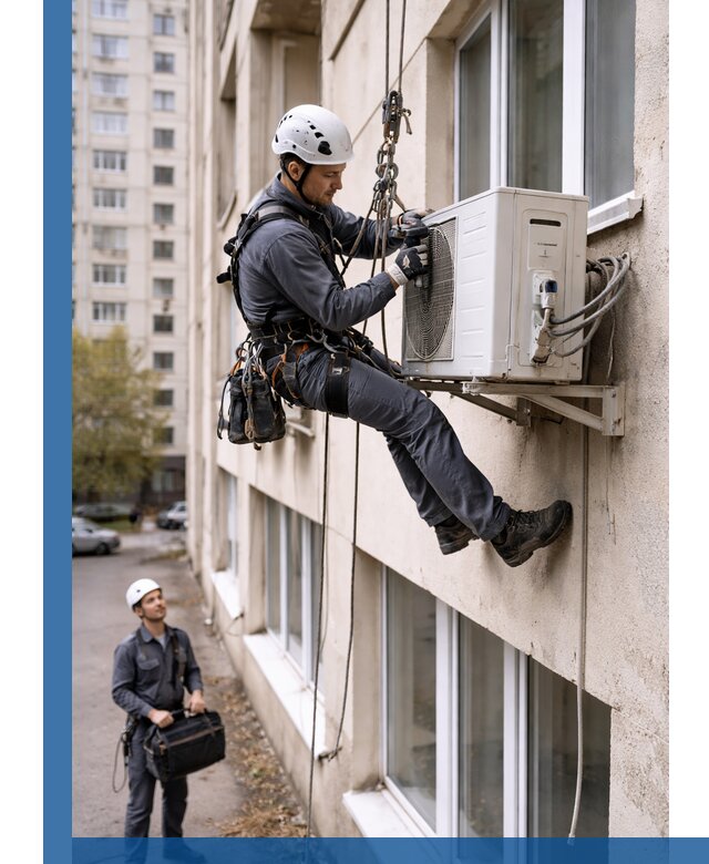 Демонтаж внешнего блока кондиционера в Соли-Илецке профессионально