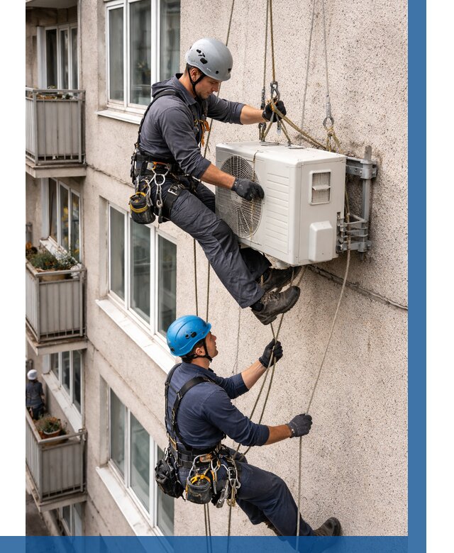 Перенос внешнего блока кондиционера в Соли-Илецке от 9376 р.| ВЫСОТНИК-Сои