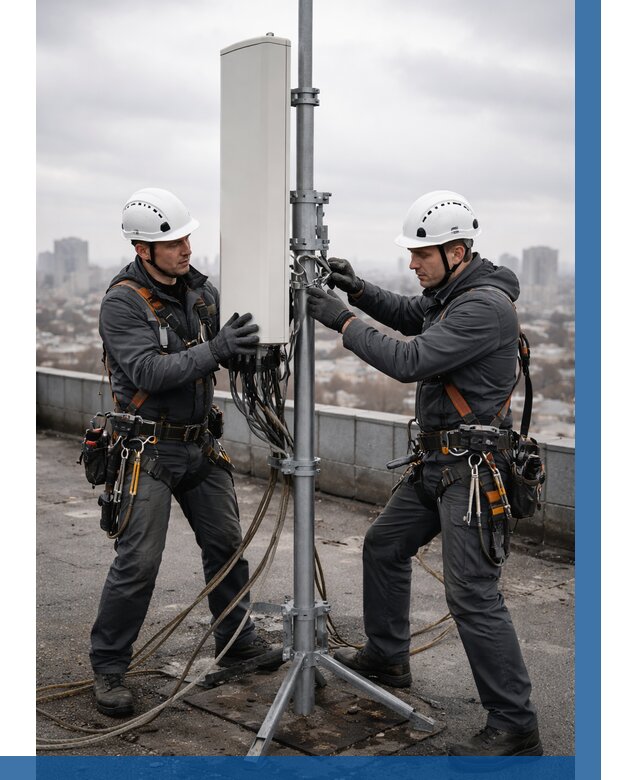 Монтаж антенн связи на крыше в Соли-Илецке от 8855 р. | ВЫСОТНИК-Сои