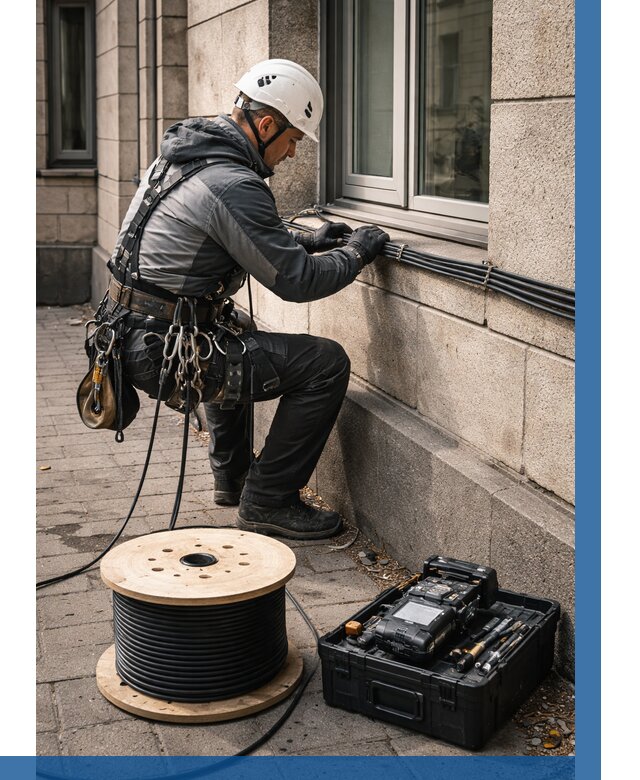 Прокладка оптоволоконного кабеля в Соли-Илецке от 833 р. | ВЫСОТНИК-Сои