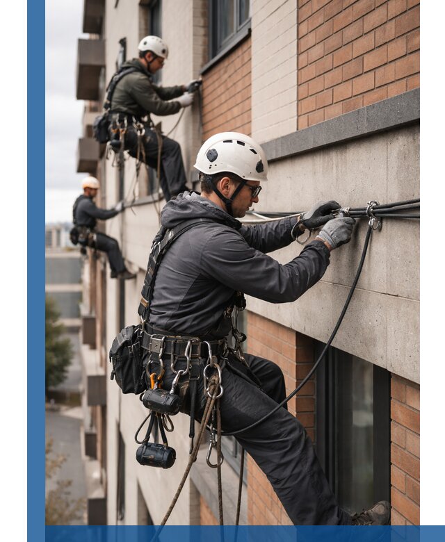 Крепление кабеля на фасаде монтаж и крепеж в Соли-Илецке