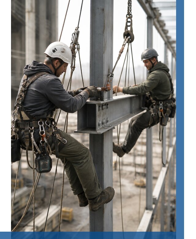 Монтаж металлоконструкций на высоте в Соли-Илецке от 3646 р. | ВЫСОТНИК-Сои