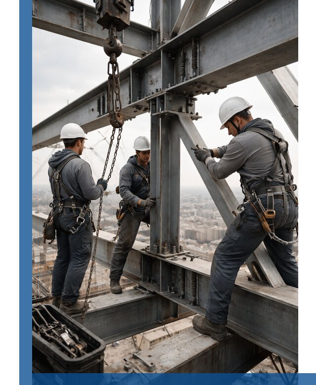 Профессиональный монтаж металлоконструкций на высоте в Соли-Илецке