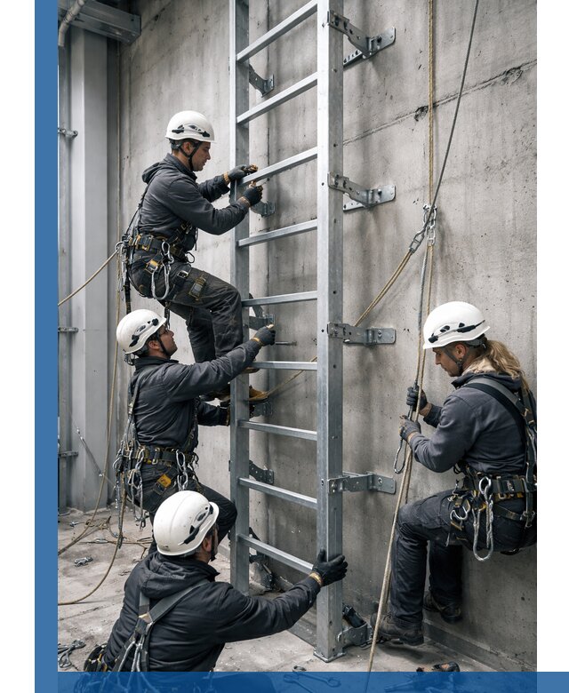 Монтаж металлических лестниц в Соли-Илецке под ключ со гарантией