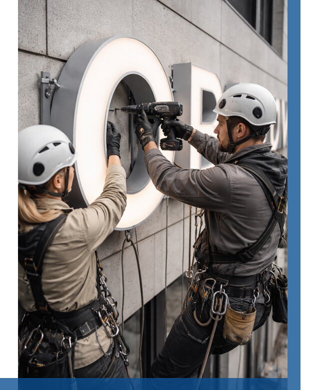 Монтаж световых букв в Соли-Илецке от 3125 р. под ключ ВЫСОТНИК-Сои