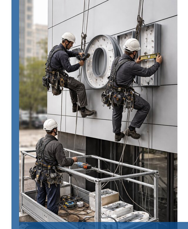 Профессиональный монтаж световых букв в Соли-Илецке под ключ