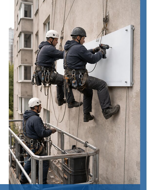 Монтаж табличек и указателей в Соли-Илецке от 3646 р. | ВЫСОТНИК-Сои