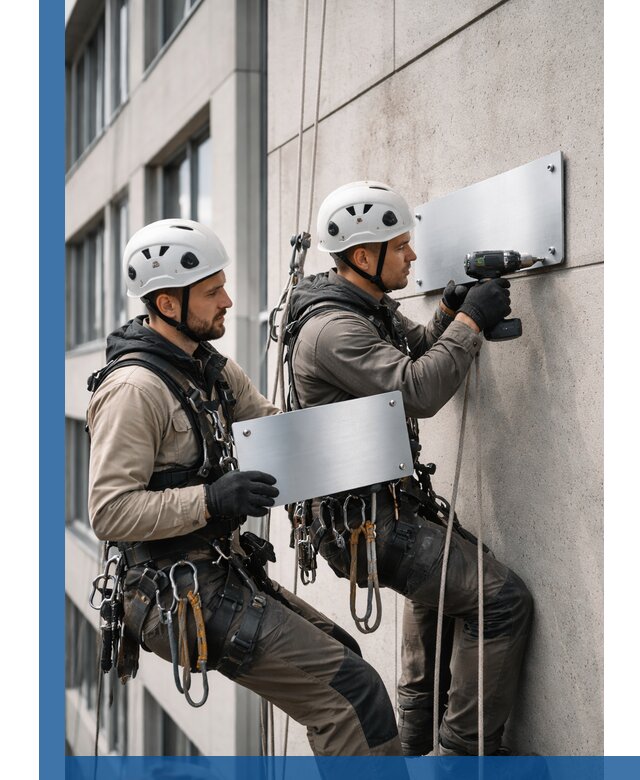 Монтаж табличек и указателей в Соли-Илецке для зданий и сооружений