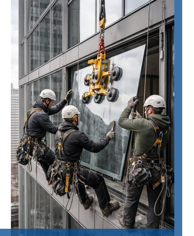 Фасадное остекление зданий под ключ в Соли-Илецке от 10418 р. | ВЫСОТНИК-Сои