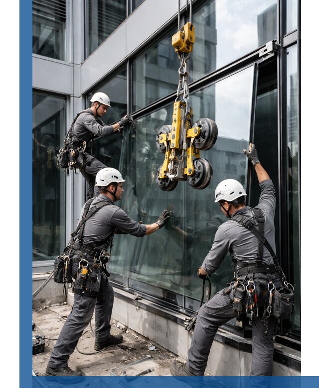 Структурное остекление фасадов в Соли-Илецке монтаж и обслуживание