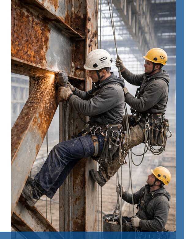 Зачистка металла от ржавчины в Соли-Илецке от 365 р. | ВЫСОТНИК-Сои