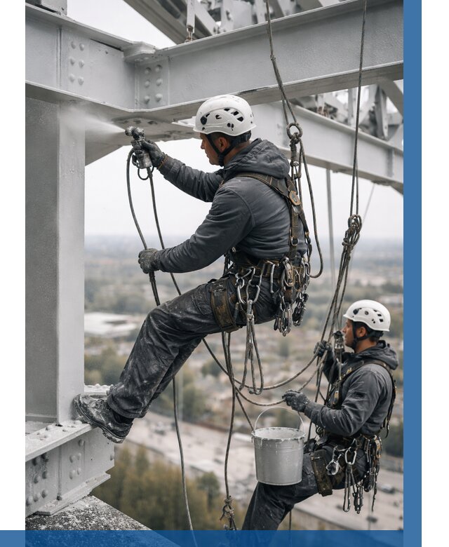 Покраска металлоконструкций на высоте в Соли-Илецке 365 р |ВЫСОТНИК-Сои