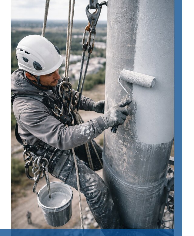 Покраска мачт связи под ключ в Соли-Илецке от 886 р. | ВЫСОТНИК-Сои