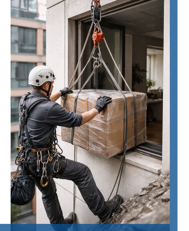 Подъем груза через окно в Соли-Илецке от 4688 р. | ВЫСОТНИК-Сои