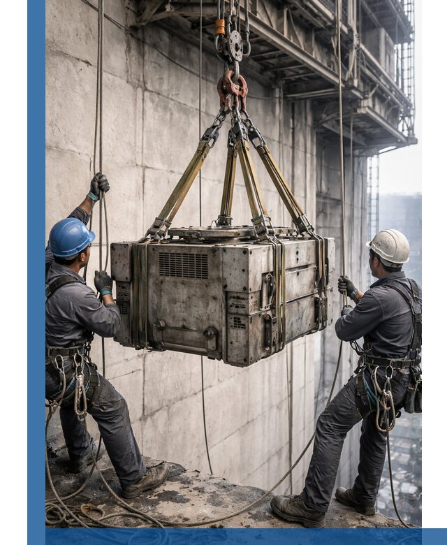 Такелажные работы на высоте, подъем и монтаж грузов в Соли-Илецке