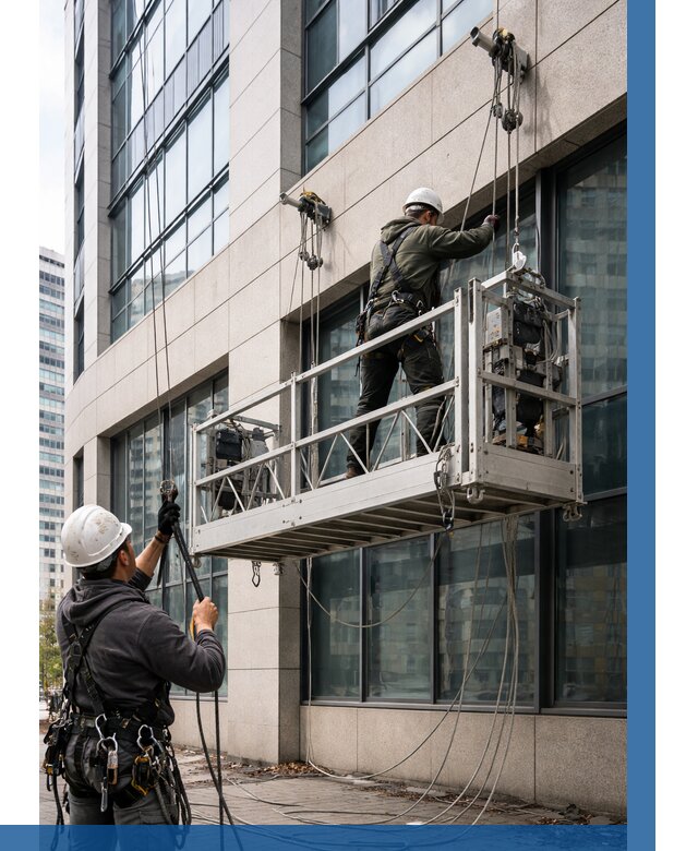 Монтаж и подъем фасадной люльки в Соли-Илецке от 12502 р. | ВЫСОТНИК-Сои